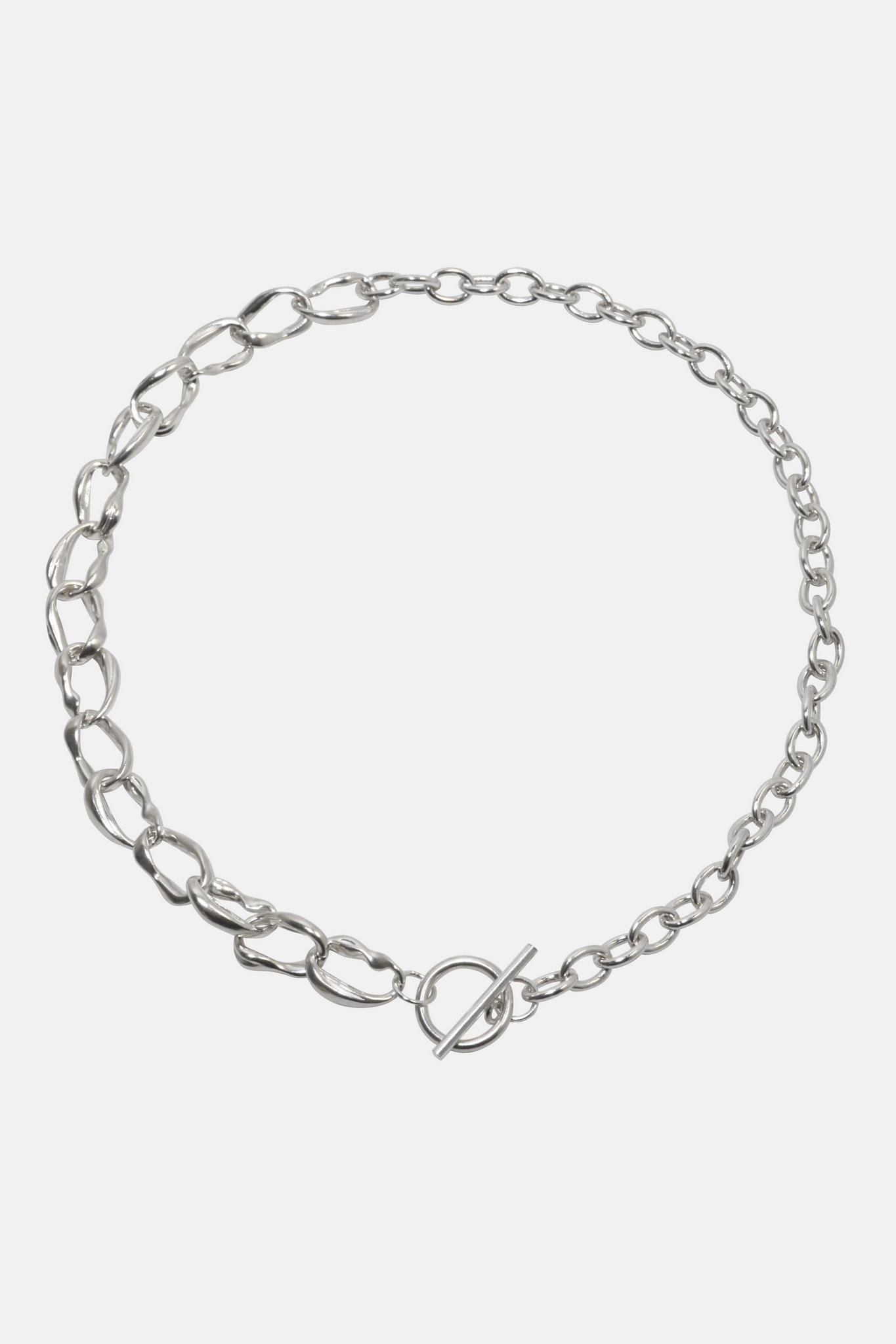 Ripple - Sterling Silver Chunky Chain Necklace