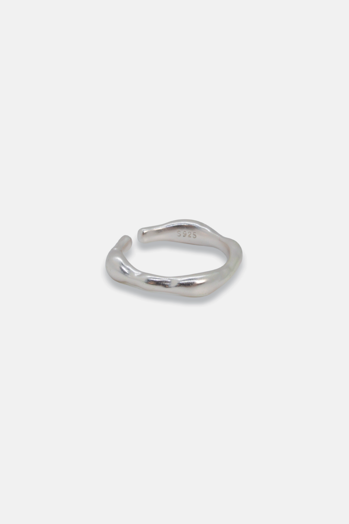 Flow - Molten Sterling Silver Ring