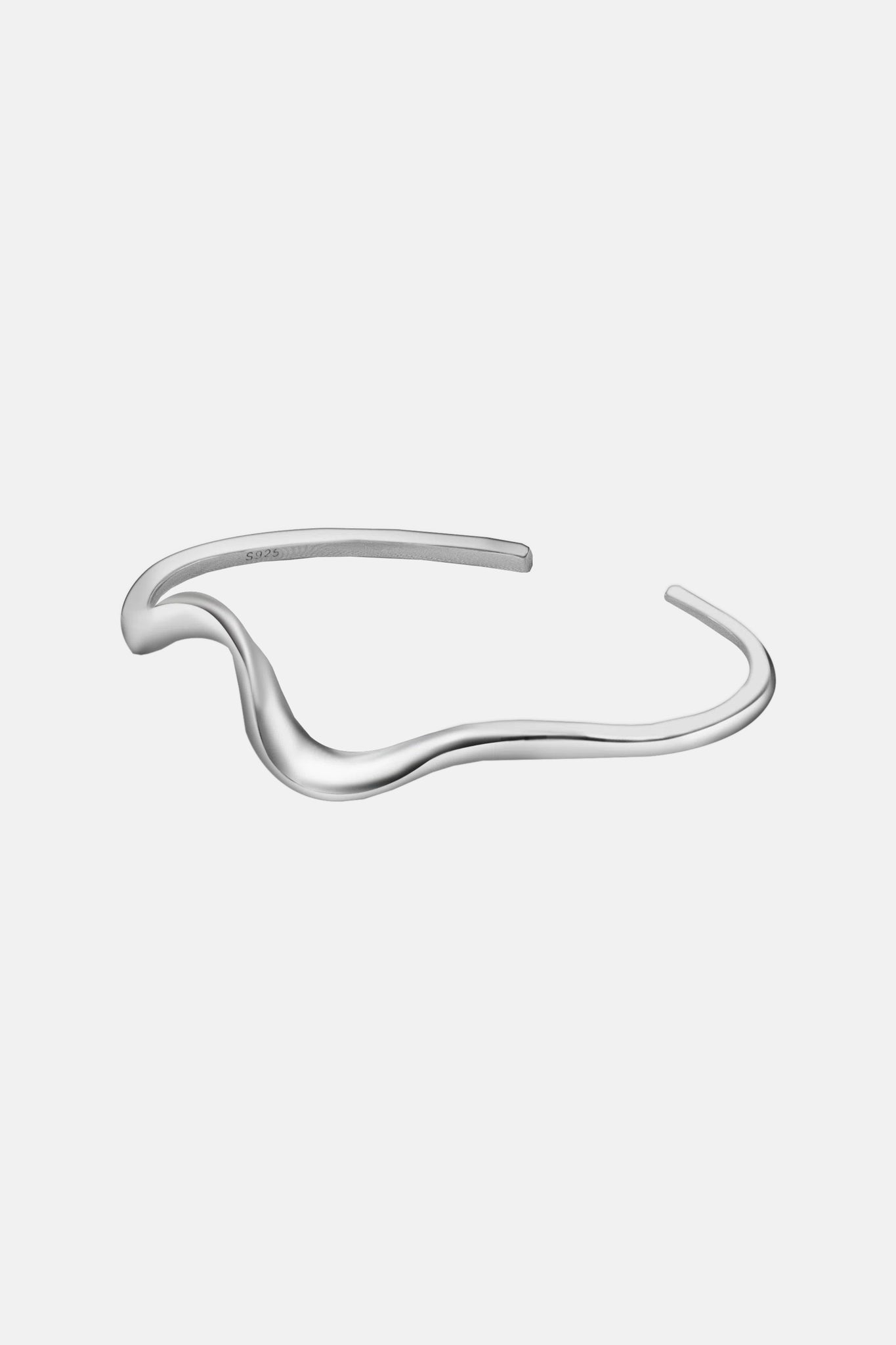 Surging — Wave Sterling Silver Cuff Bracelet