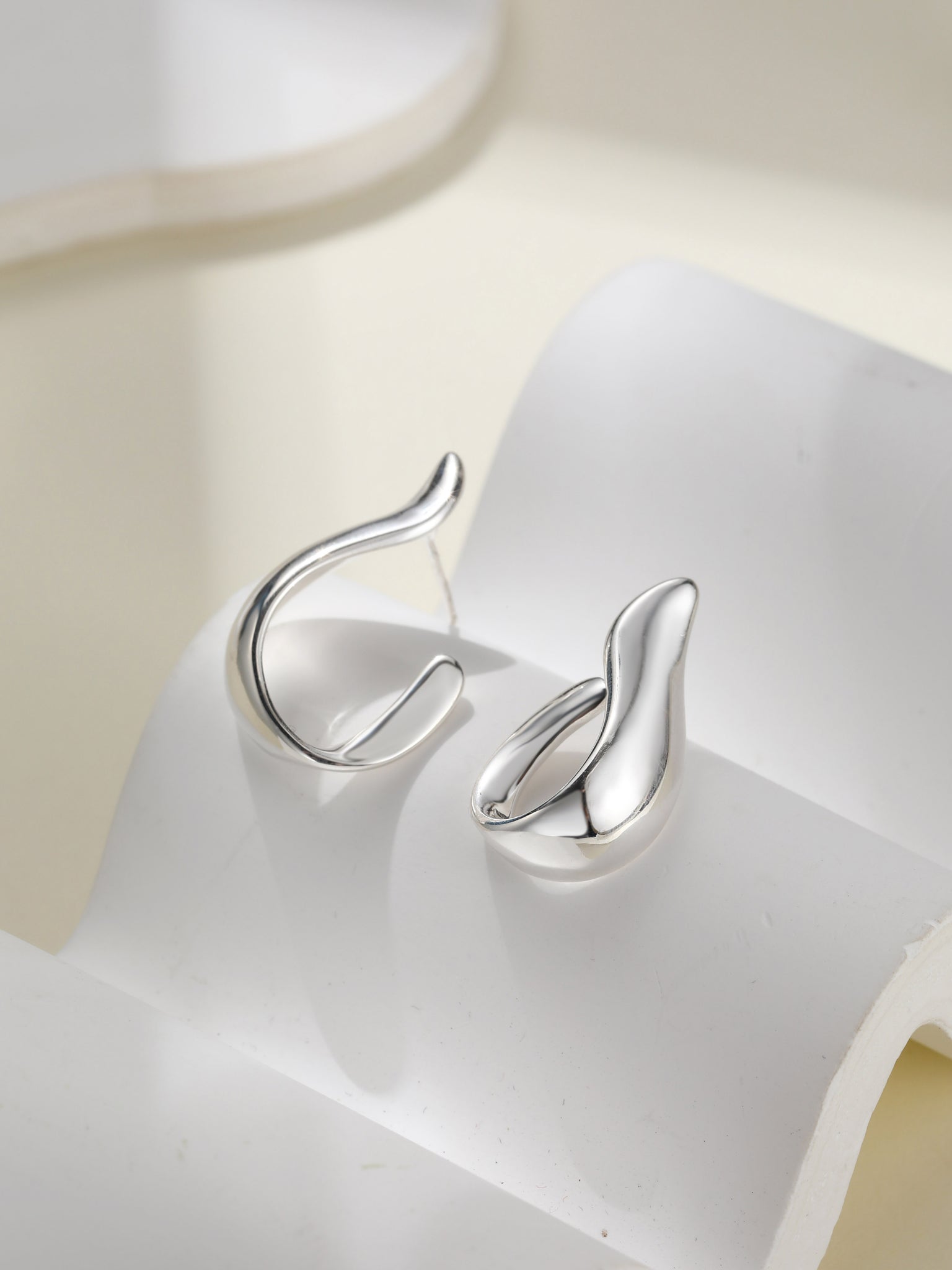 Swelling - Spiral Artistry Sterling Silver Earrings