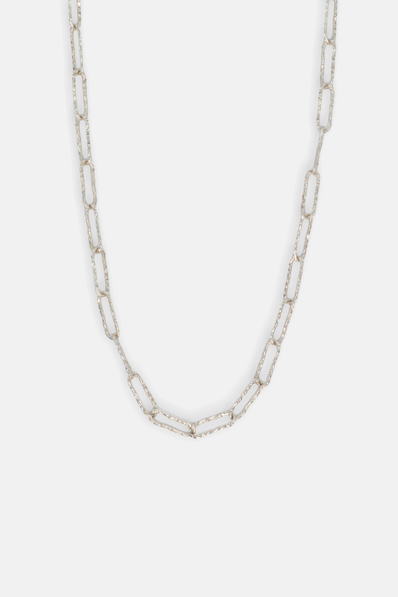 Misty - Layering Link Chain Silver Necklace