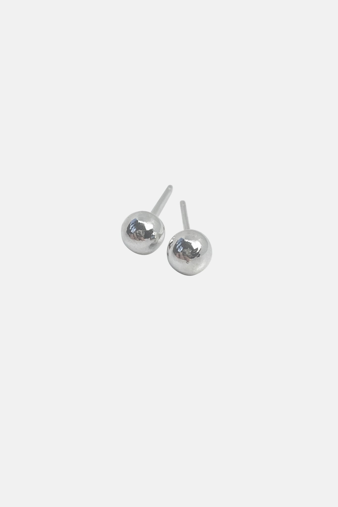 Globe - Sterling Silver Ball Stud Earrings