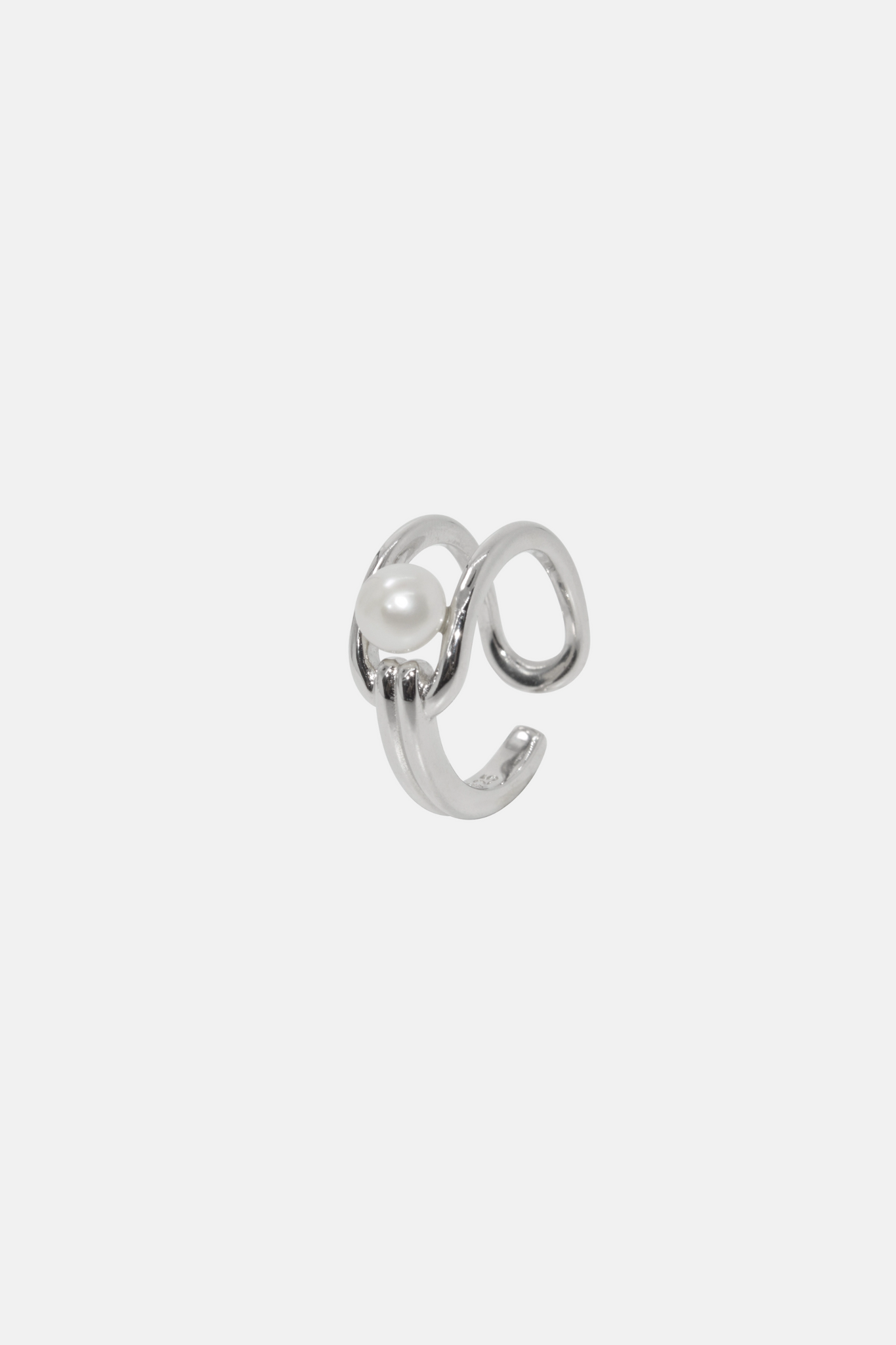 Island- Sculptured Pearl Sterling Silver Ring