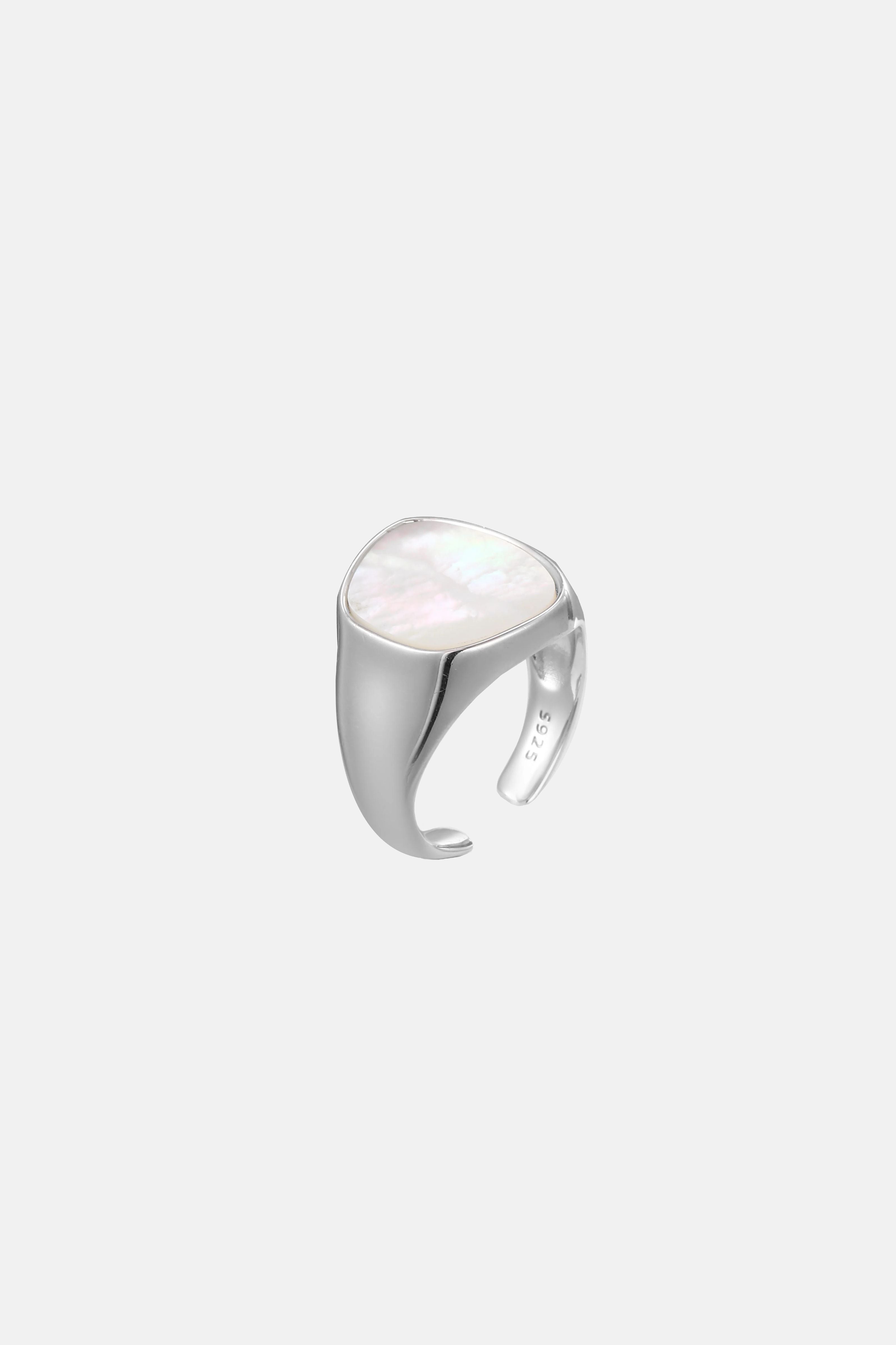Mermaid - Mega White Seashell Sterling Silver Ring – EVERY WAVE