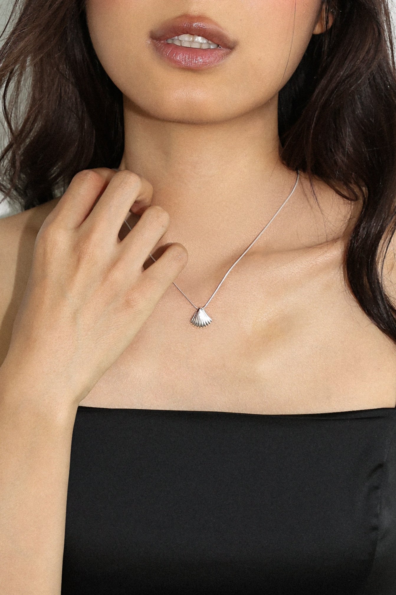 Whisper - Shell Pendant Sterling Silver Necklace